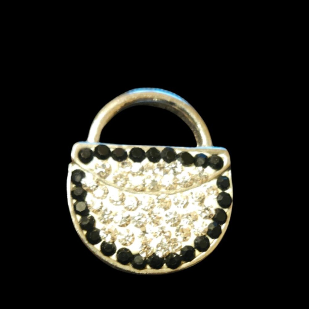 18mm Rhinestone Handbag Snap Charm